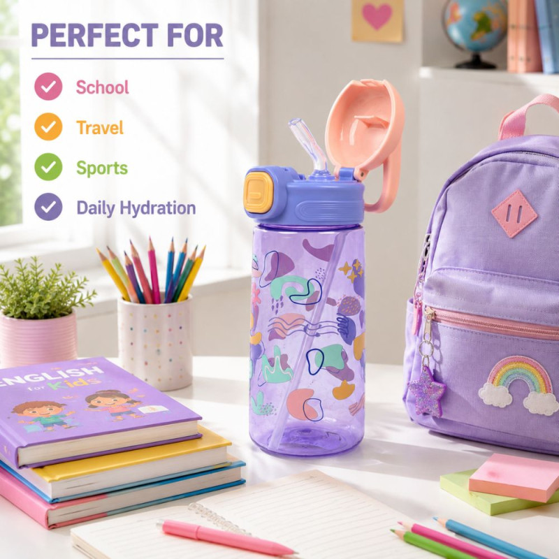 Kids Plastic Water Bottle - 550ml