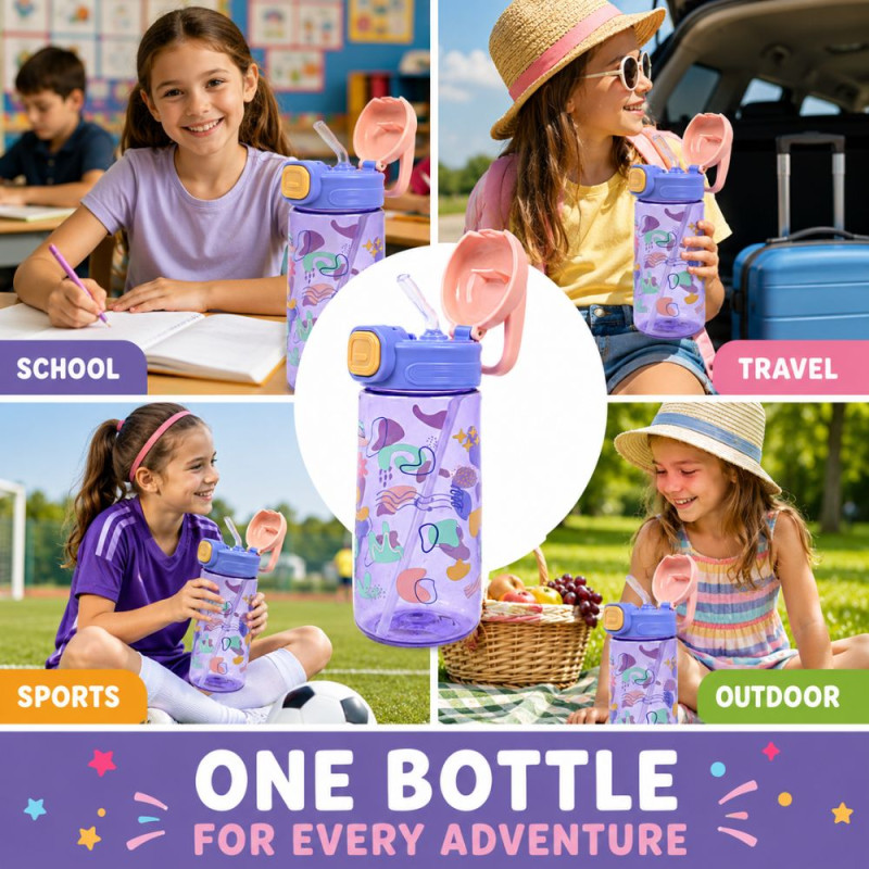 Kids Plastic Water Bottle - 550ml