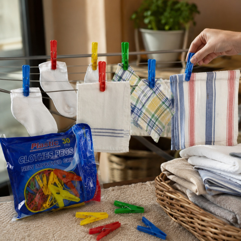 Plastic Clip Plastic Clothes Pegs – Assorted
