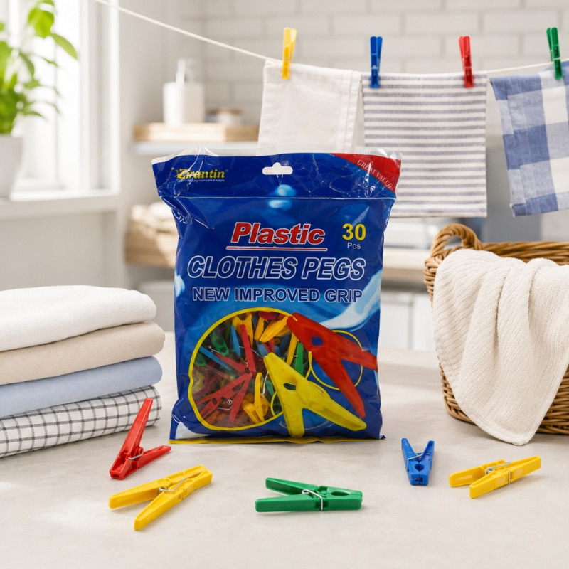 Plastic Clip Plastic Clothes Pegs – Assorted