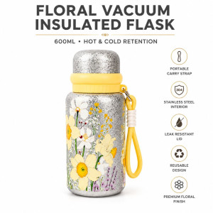 Quality vacuum flask – Yellow Premium Quality (19.5 x 7.5 cm)