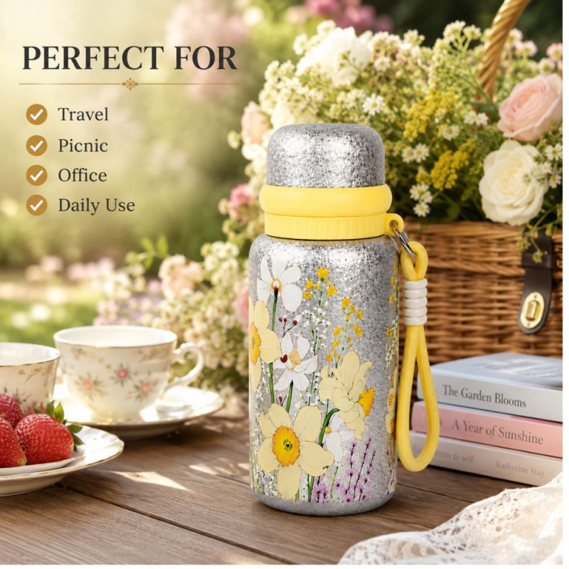 Quality vacuum flask – Yellow Premium Quality (19.5 x 7.5 cm)