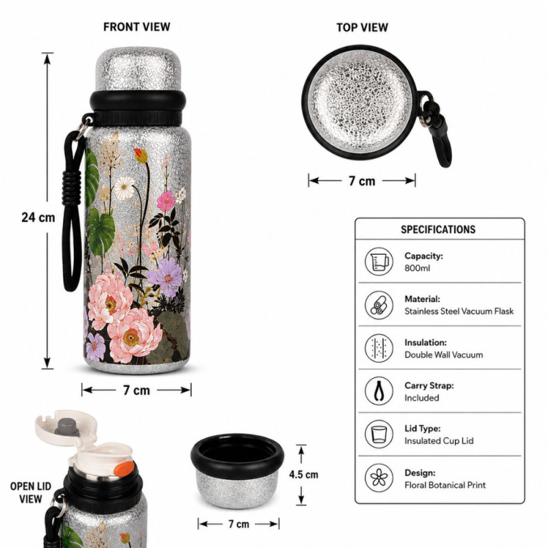 Stylish vacuum flask – Multi colors Premium Quality (24 x 7 cm)