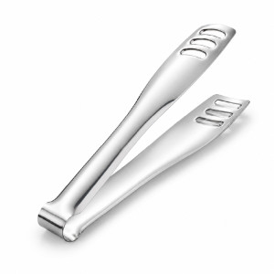 Stainless Steel Kitchen Tongs Designed for Barbecue and Food Serving – 17.5 x 30 cm – Silver