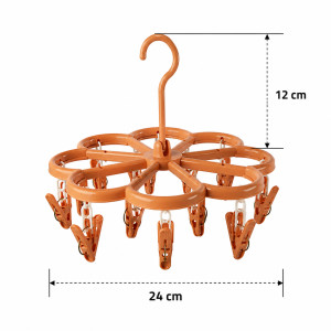Amber Style Clothes Hanger Designed for Effortless Laundry & Garment Care – Orange (H-12, W-24 CM)