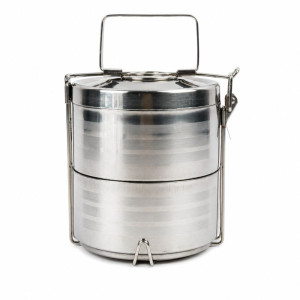 Professional Multi-Tier Stainless Steel Lunch Box – Silver (20cm)