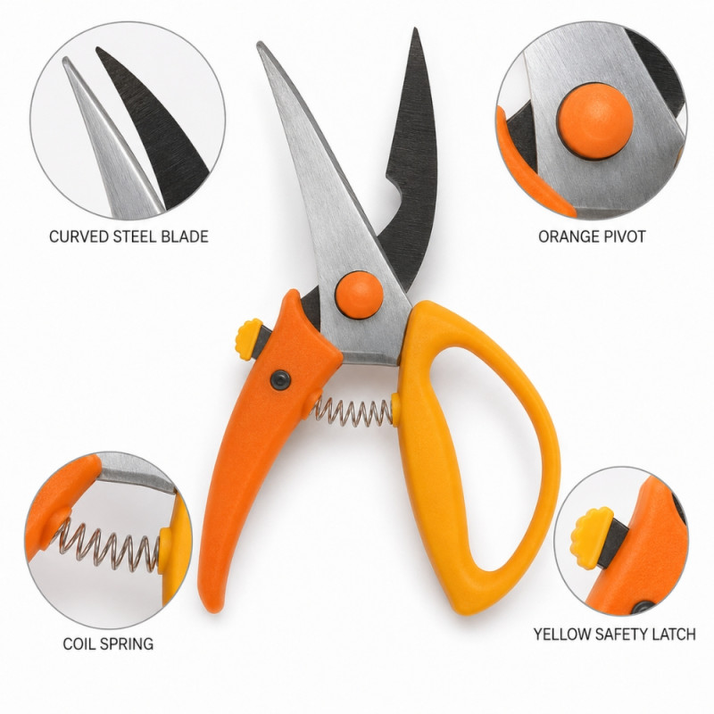 Shrimp Scissors – Orange