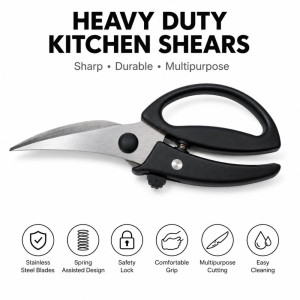 Deluxe SCEISSOR J – Silver Black Premium Quality (23cm)