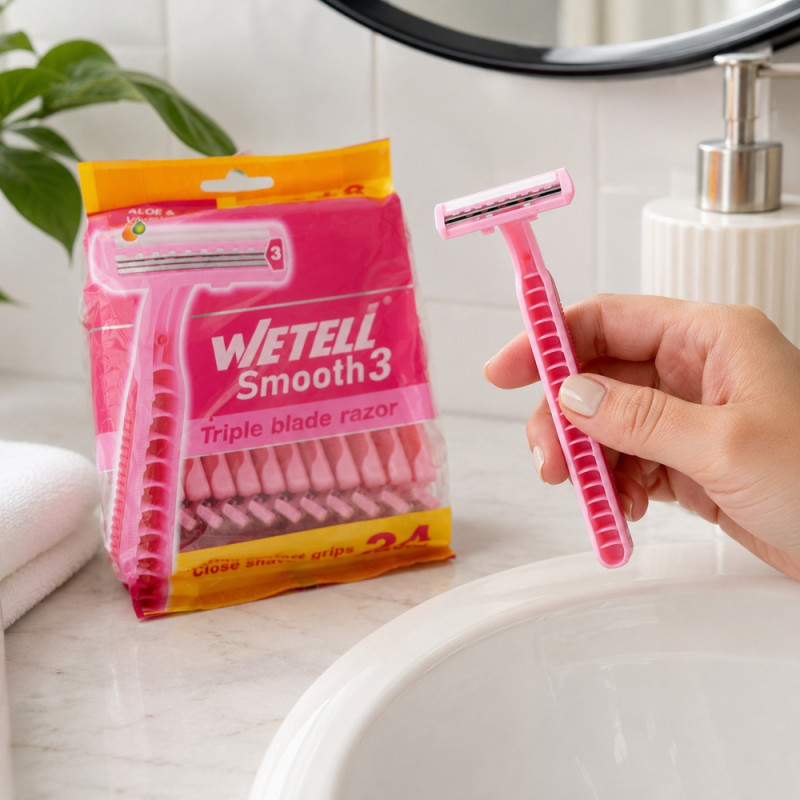 Wetell Triple Blade Women's Razor - 24pcs