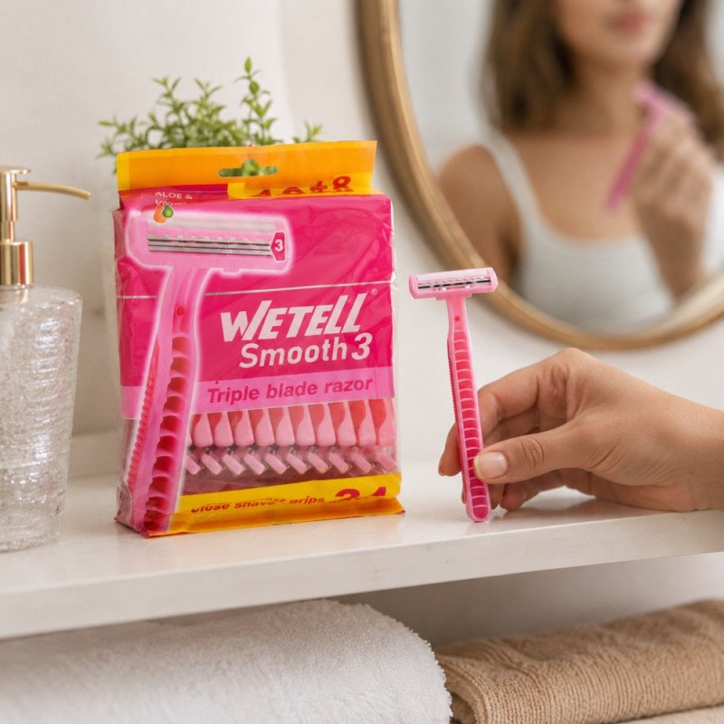 Wetell Triple Blade Women's Razor - 24pcs