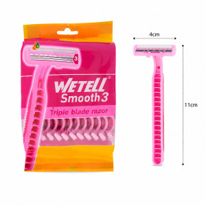 Blush Touch Disposable Razor Designed for Precision Grooming & Style – Pink (H-11, W-4 CM)