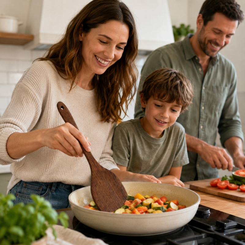Trendy Spark Kitchen Spatula Designed for Everyday Cooking &amp; Kitchen Excellence – Brown (H-25, W-6 CM)