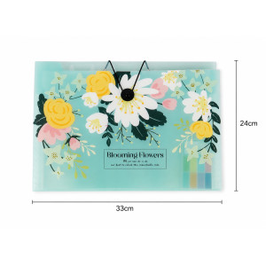 Rich Grace File Folder Designed for Everyday Convenience – Light Blue (H-24, W-33 CM)
