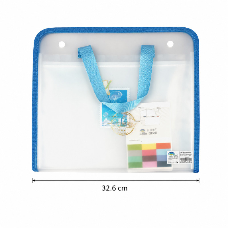 Soft Craft File Bag Designed for Everyday Convenience – Blue (W-32.6 CM)