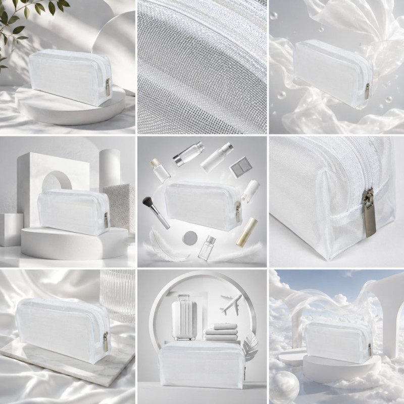 Modern storage pouch – White Premium Quality (22 x 8 x 6.5 cm)