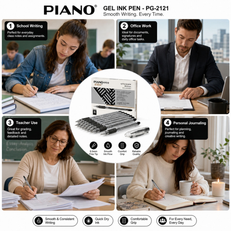 Modern pen – Black Premium Quality (12PCS)