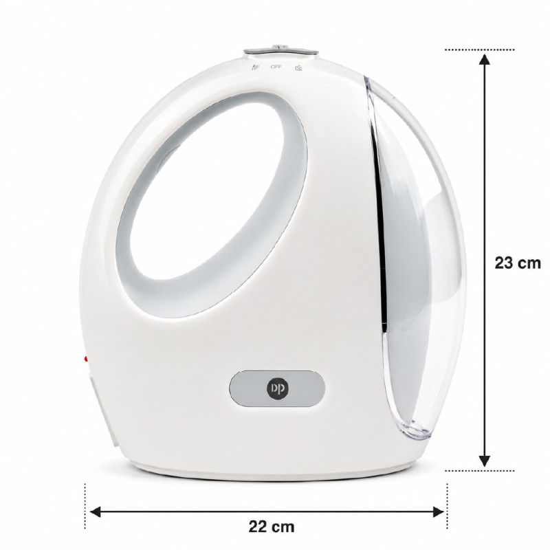 DP Lighting LED Rechargeable Emergency Lantern with a White Body (23x22cm)