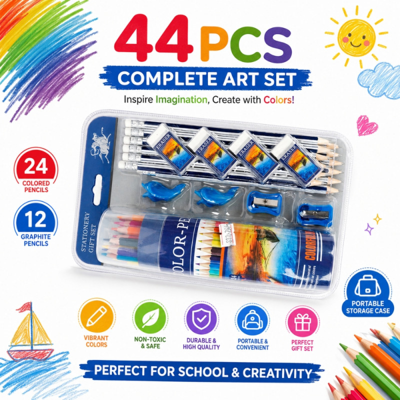 Classic art set – Multicolor Premium Quality (44PCS)