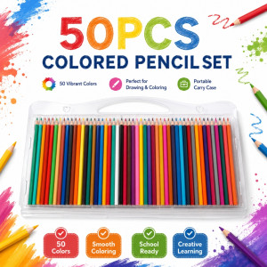 Essential pencil set – MultiColor Premium Quality (50PCS)