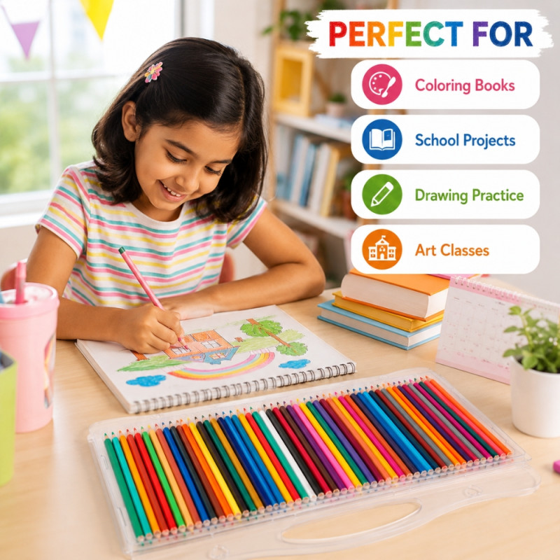 Essential pencil set – MultiColor Premium Quality (50PCS)
