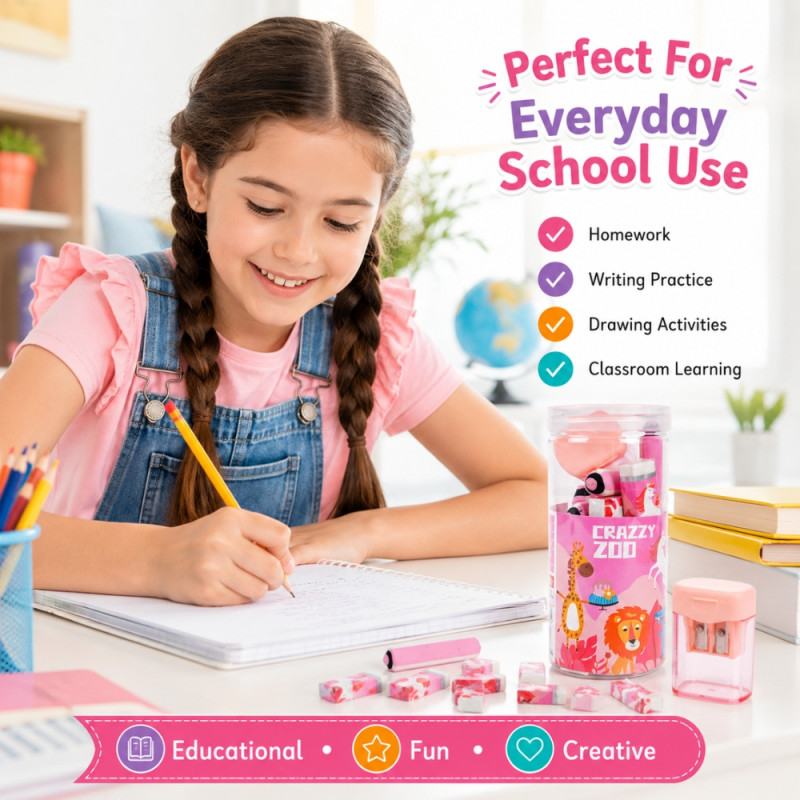 Stylish stationery set – Pink Premium Quality (30PCS)