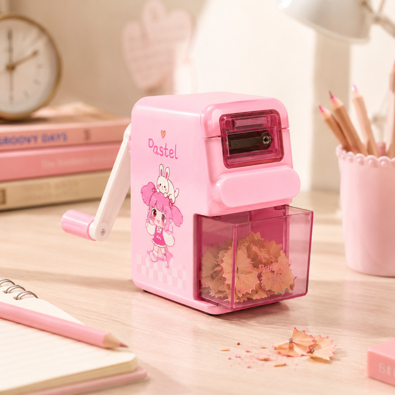 Pure Plus Pencil Sharpener Designed for Creative Expression & Office Use – Pink (H-8 CM)