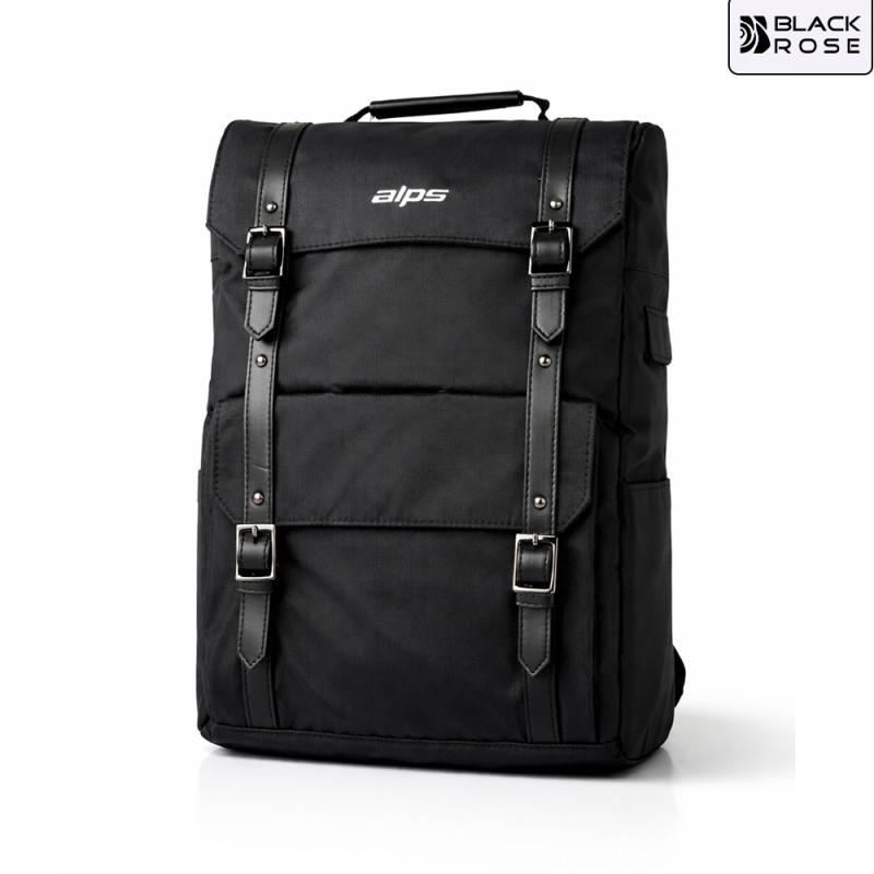 Alps High-Density Fabric Backpack – Black