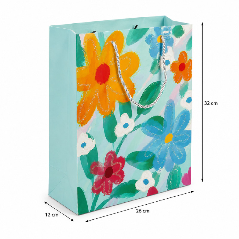 Floral Art Premium Paper Gift Bag – 32cm
