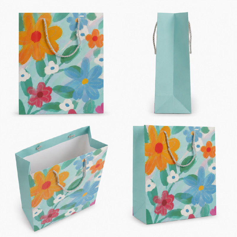 Floral Art Premium Paper Gift Bag – 32cm