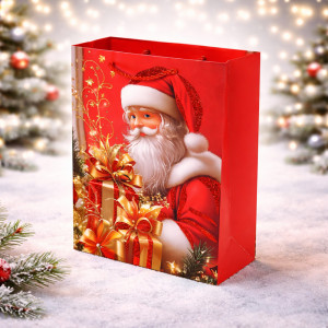 Premium Christmas Gift Bag Pink & Silver Snowflake – 32cm Premium Christmas Gift Bag Pink & Silver Snowflake – 32cm