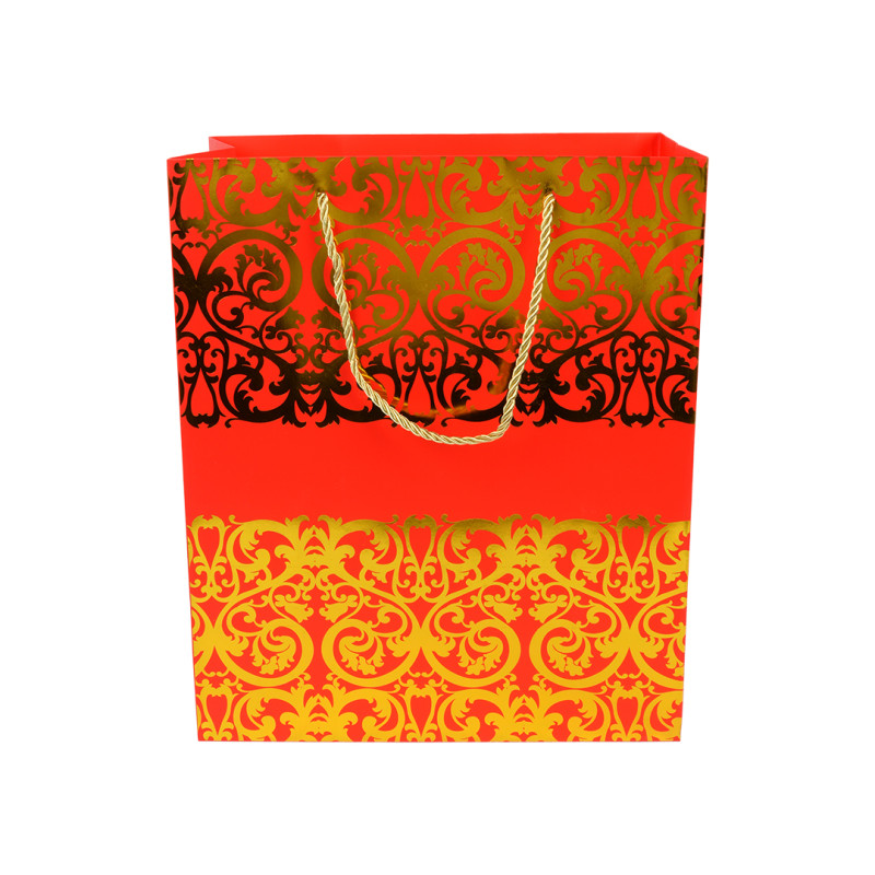 Elegant Matte Paper Gift Bag – Classic Red (32cm)