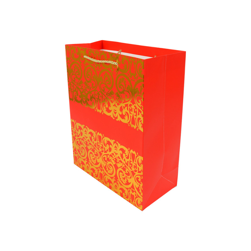 Elegant Matte Paper Gift Bag – Classic Red (32cm)