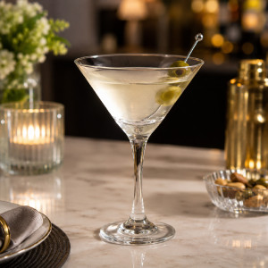Premium Crystal Clear Martini Glass | 150ml Capacity | Transparent Design