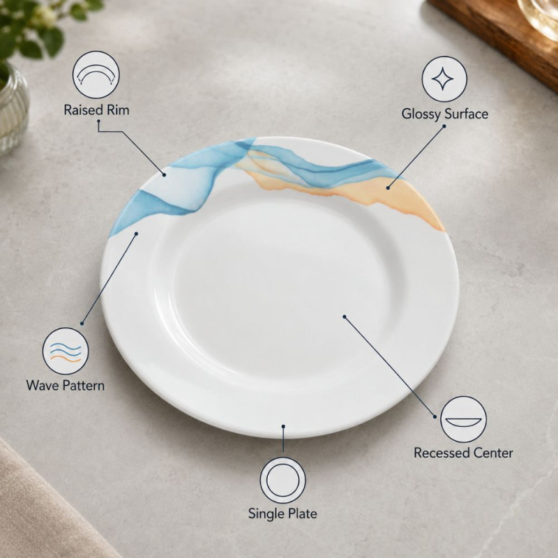 Melamine Dinner Plate - 8 inch