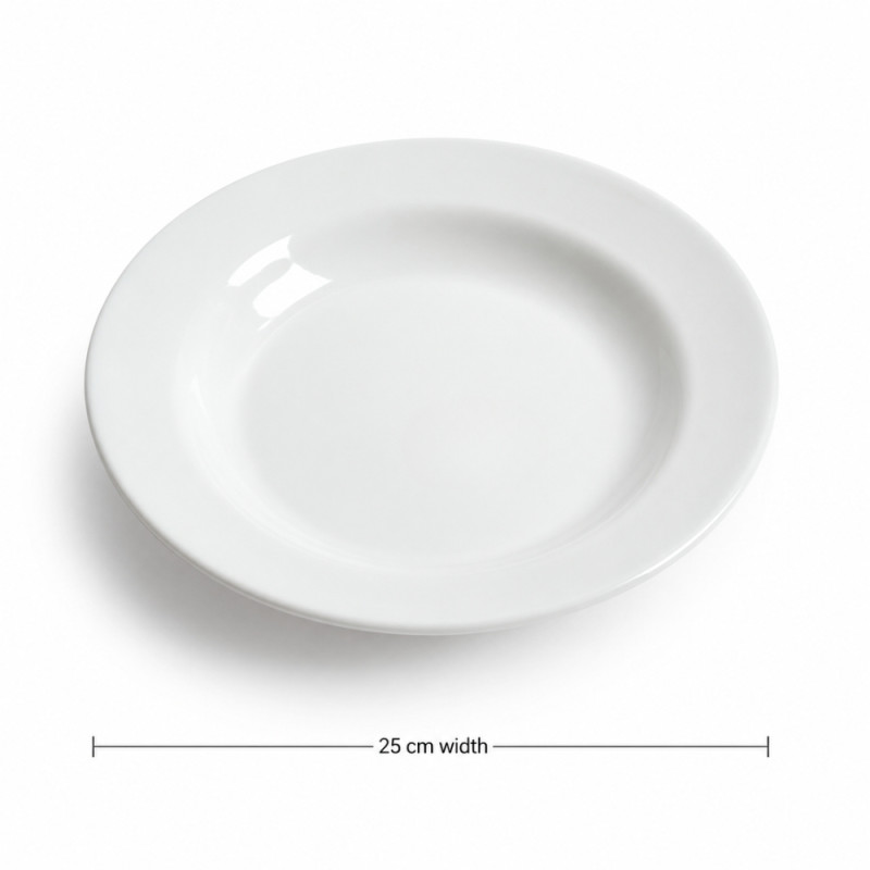 White Dinner Plate - 10pcs