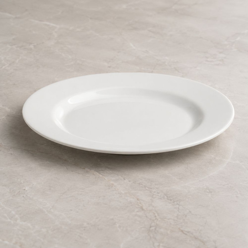 Round Serving Dish – White