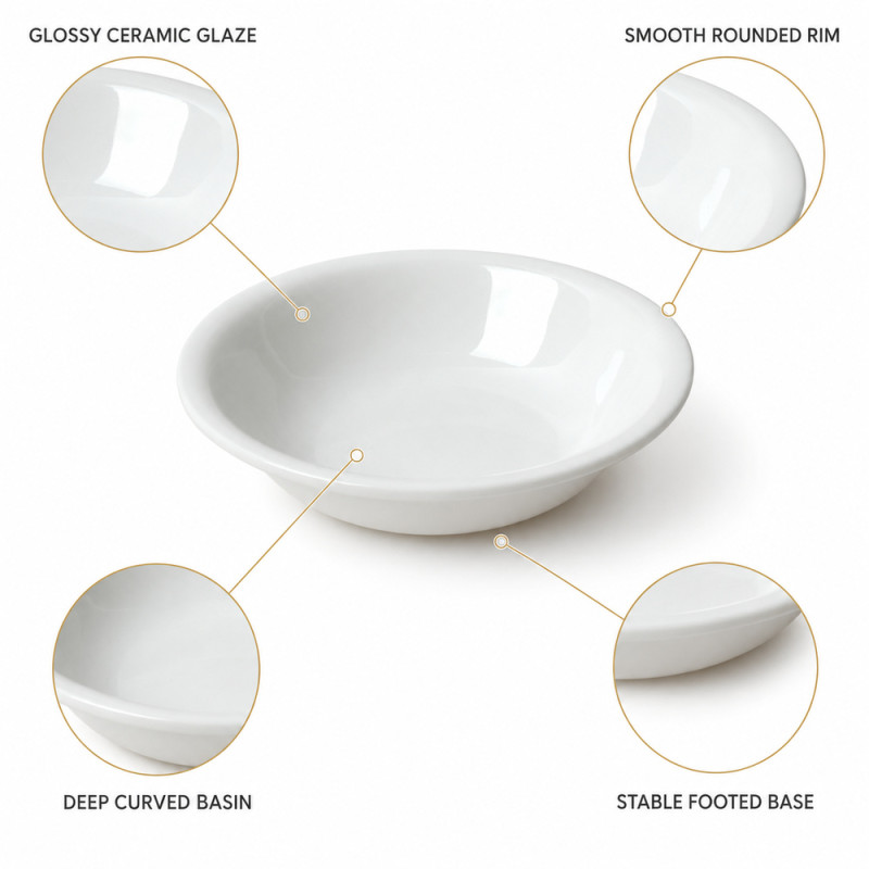 White Ceramic Bowl