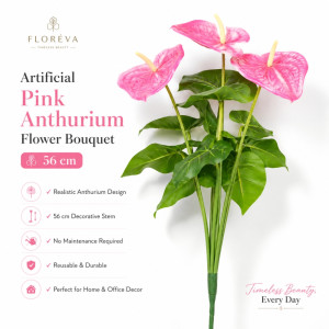 Premium 254M469 Artificial Flower – Pink Premium Quality (56cm)