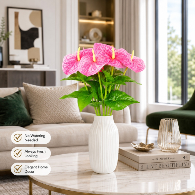 Premium 254M469 Artificial Flower – Pink Premium Quality (56cm)