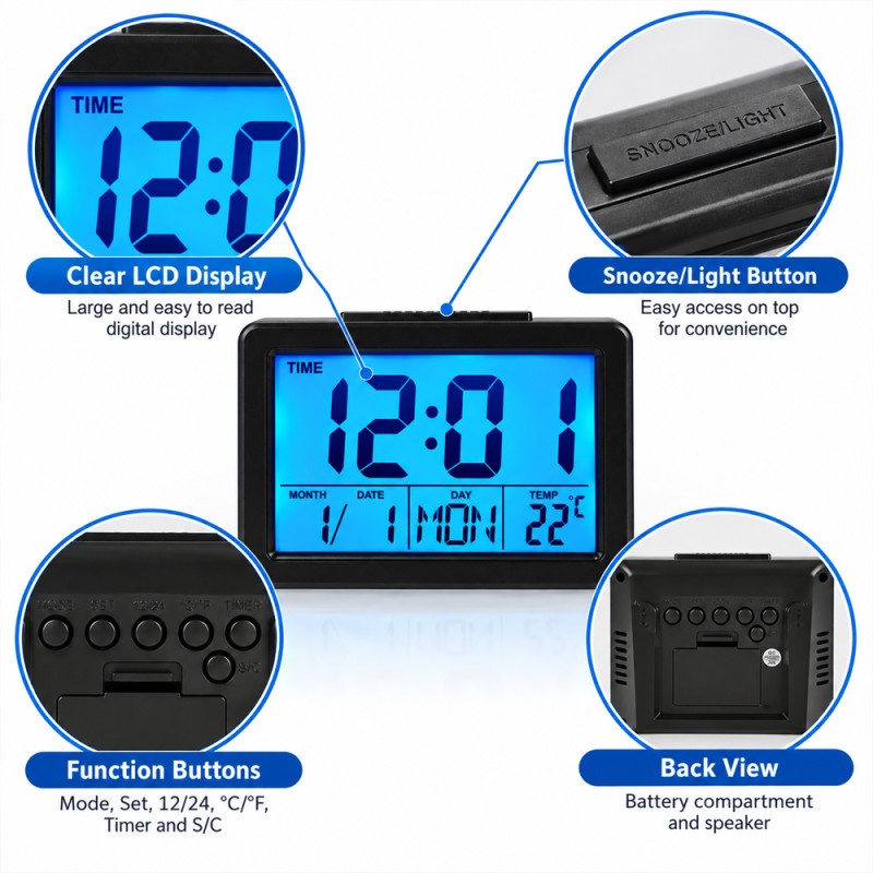 Digital Desk Clock