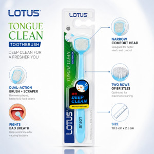 Professional Grade Ergonomic Dual-Action Tongue Scraper Cleaner | Soft Rubber & Bristle Design | 18.5x2.5cm Aqua Professional Grade Ergonomic Dual-Action Tongue Scraper Cleaner | Soft Rubber & Bristle Design | 18.5x2.5cm Aqua