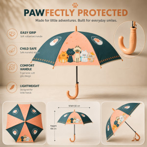 Chic Shine Umbrella Designed for Weather Protection & Style – Forest Green (H-66, W-80 CM)