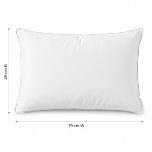 Woven Comfort Pillow Designed for Modern Living & Home Comfort – White (H-45, W-70 CM)