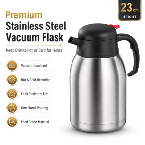 Modern coffee thermal carafe – Silver Premium Quality (H-23 x W- 805cm)