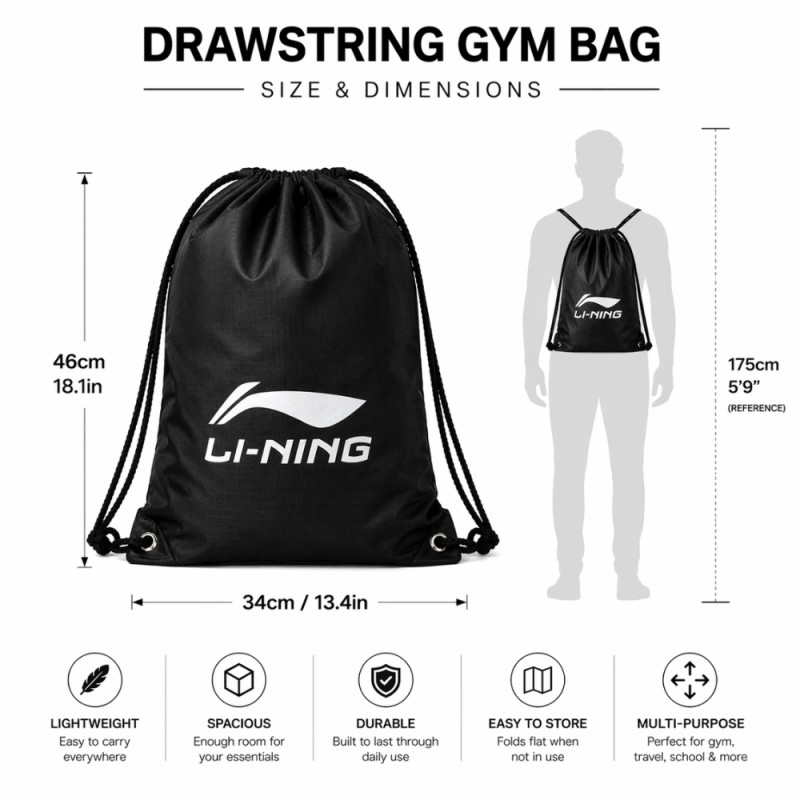 Pro-Performance Sports Backpack – Stealth Black (46cm)