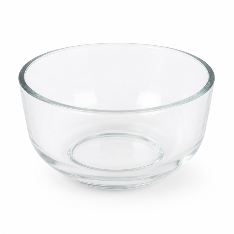 Elegant Transparent Glass Serving Bowl | Crystal Clear Design | 5cm H x 11.5cm W