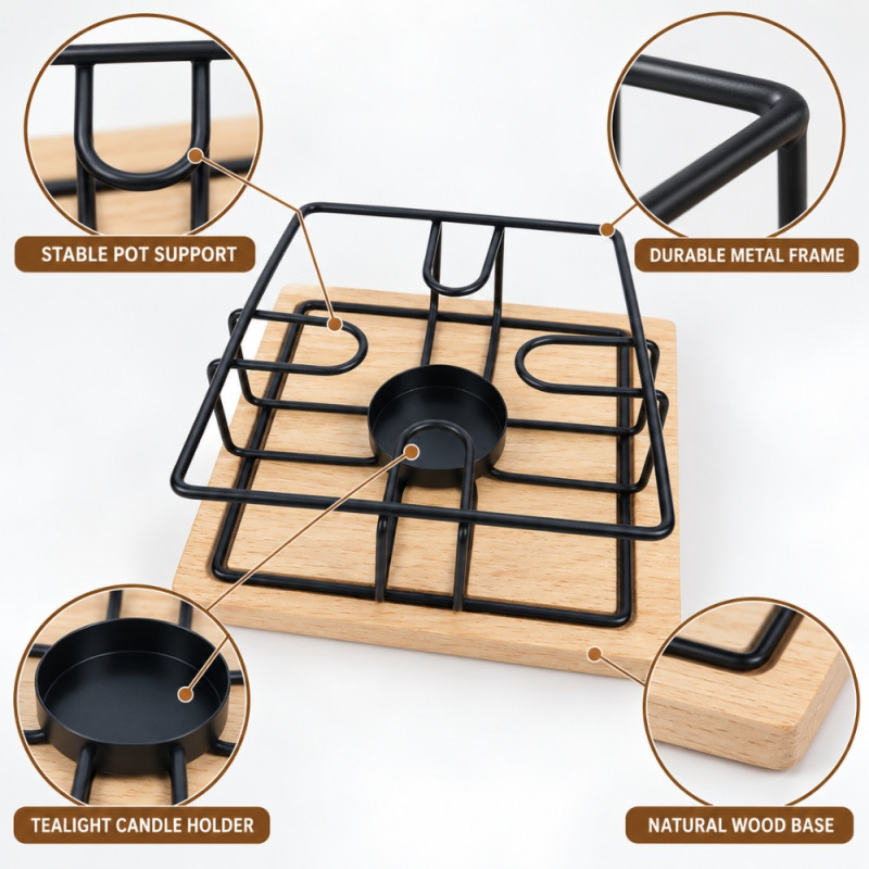 Wooden Coaster Stand