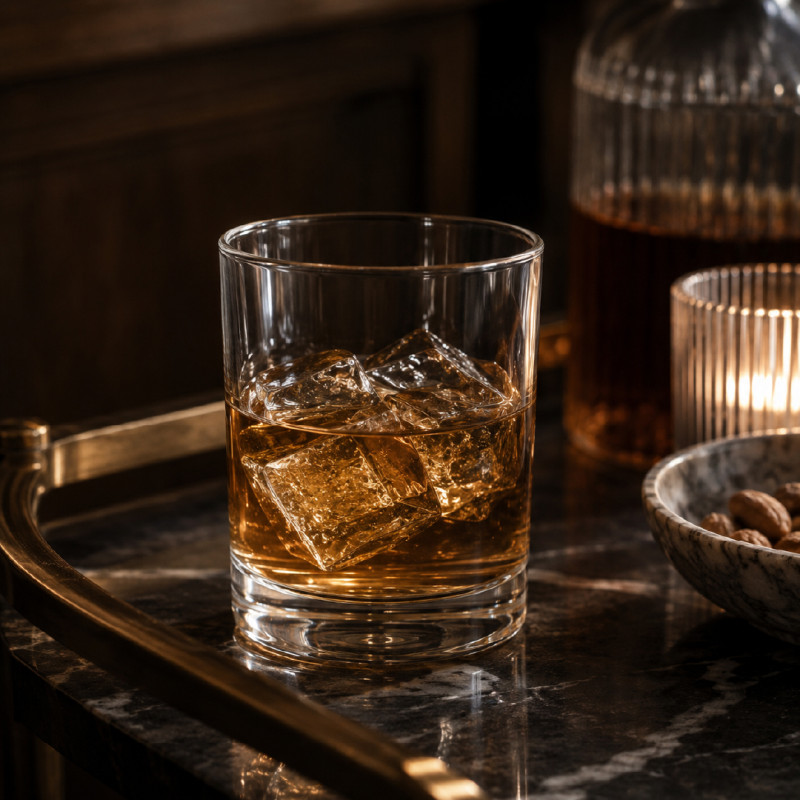 Premium Everyday Tumbler Glass - Short Drink, Crystal Clear, 8.5 x 7 cm