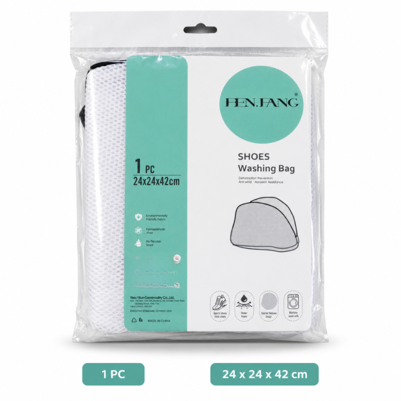 Shoe Washing Bag Set – White