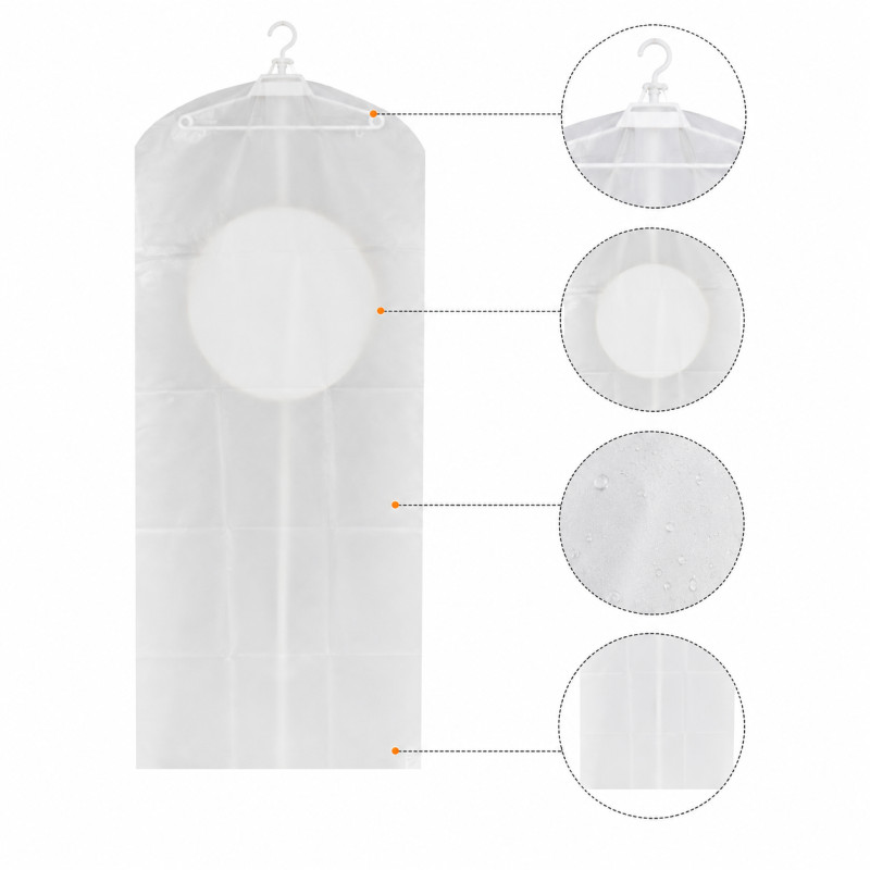 Classic Line Laundry Bag Designed for Effortless Laundry & Garment Care – White (H-140, W-60 CM)